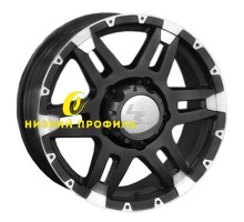 LS 7x16/6x139,7 ET46 D67,1 212 BKF (Колпак+лого)
